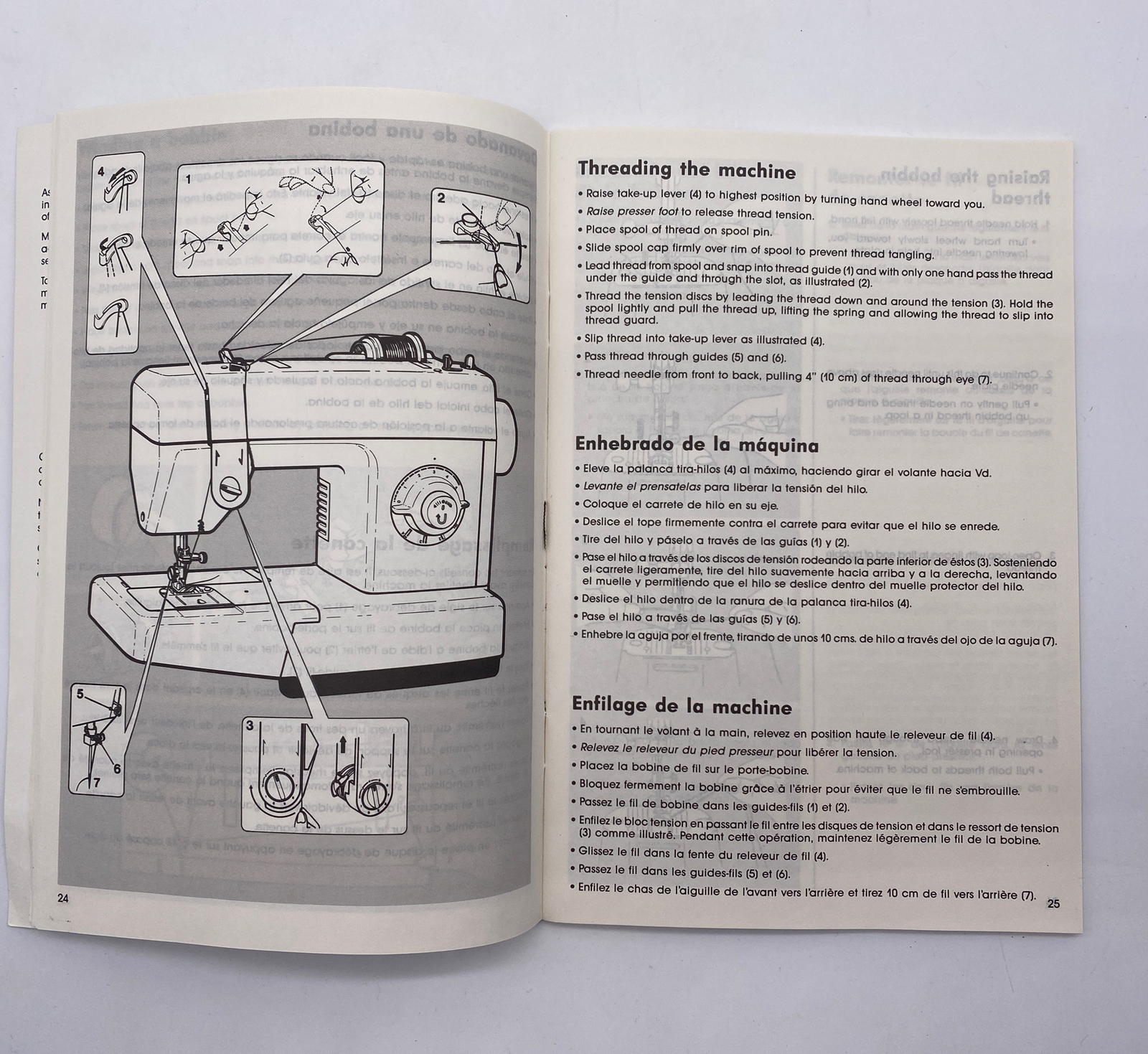 1994 Singer Sewing Machine Instruction Book Owners Manual Paperback