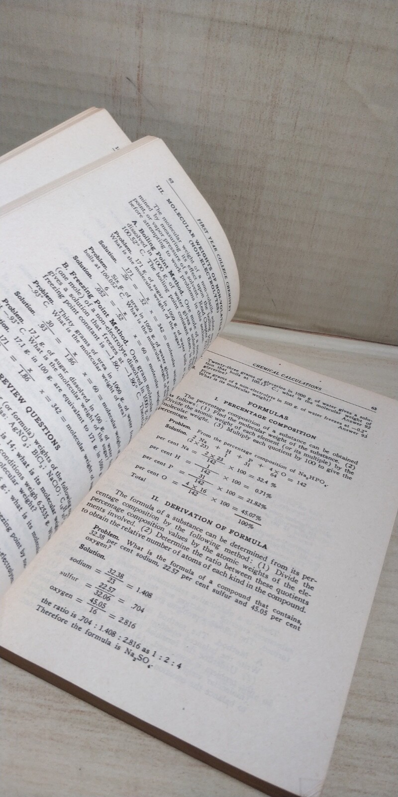 Mathematics for general chemistry + 1st year chemistry College Outline Series S7