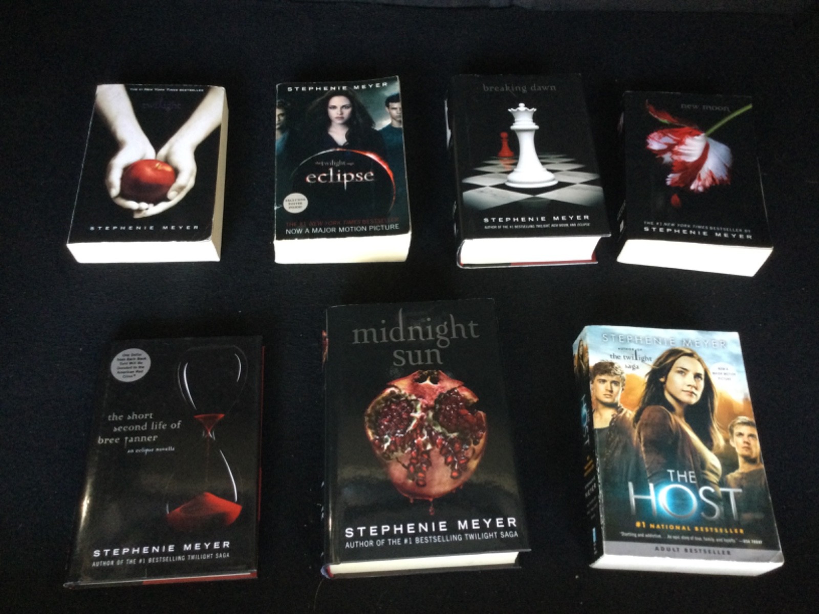 Twilight Saga By Stephanie Meyer Book Set Mixed Lot of 7 HC – 3HC/4PB