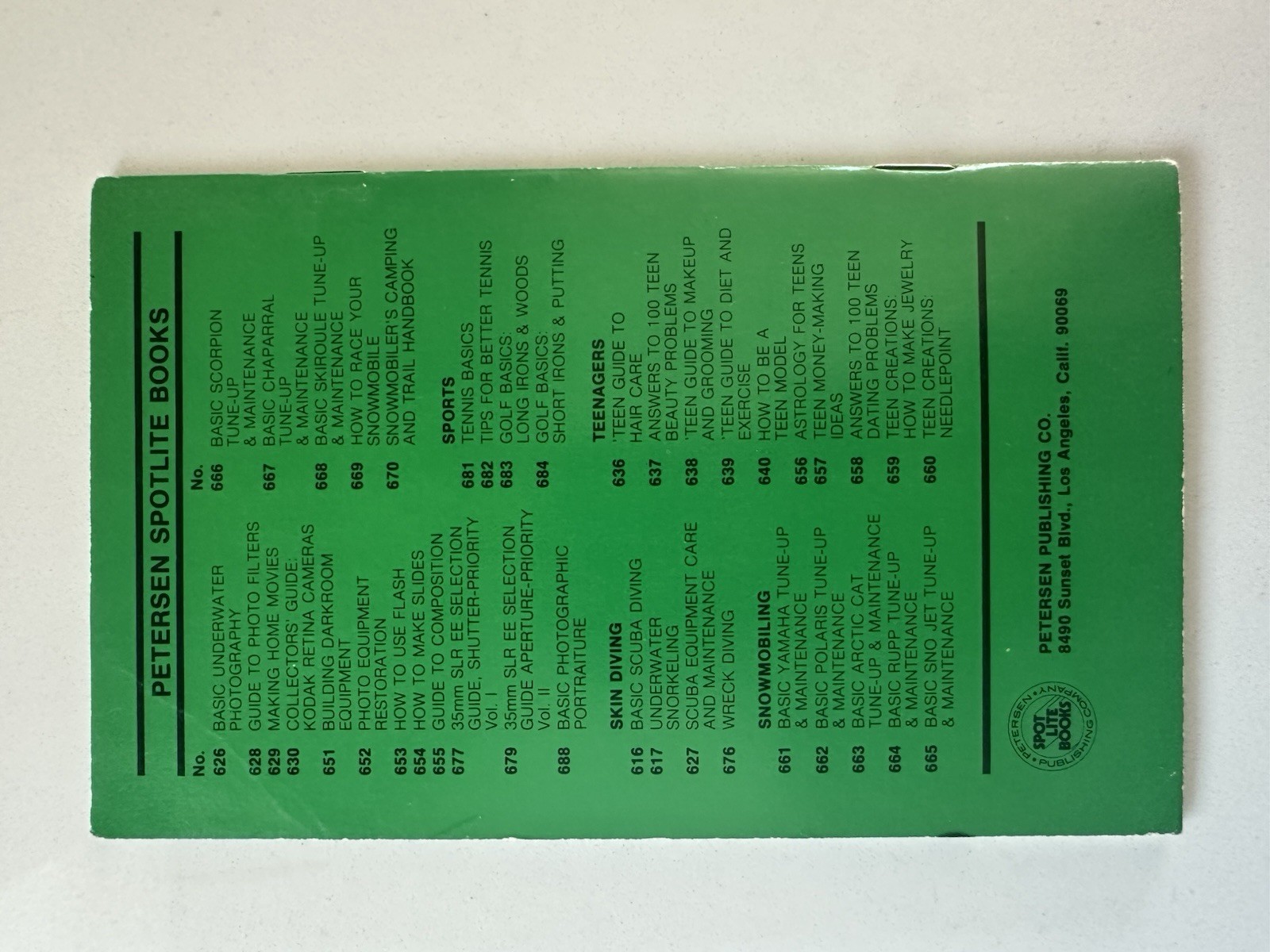 Golf Basics: Short Irons & Putting Mini-Manual Hoople Spotlite PB 1982 Illus