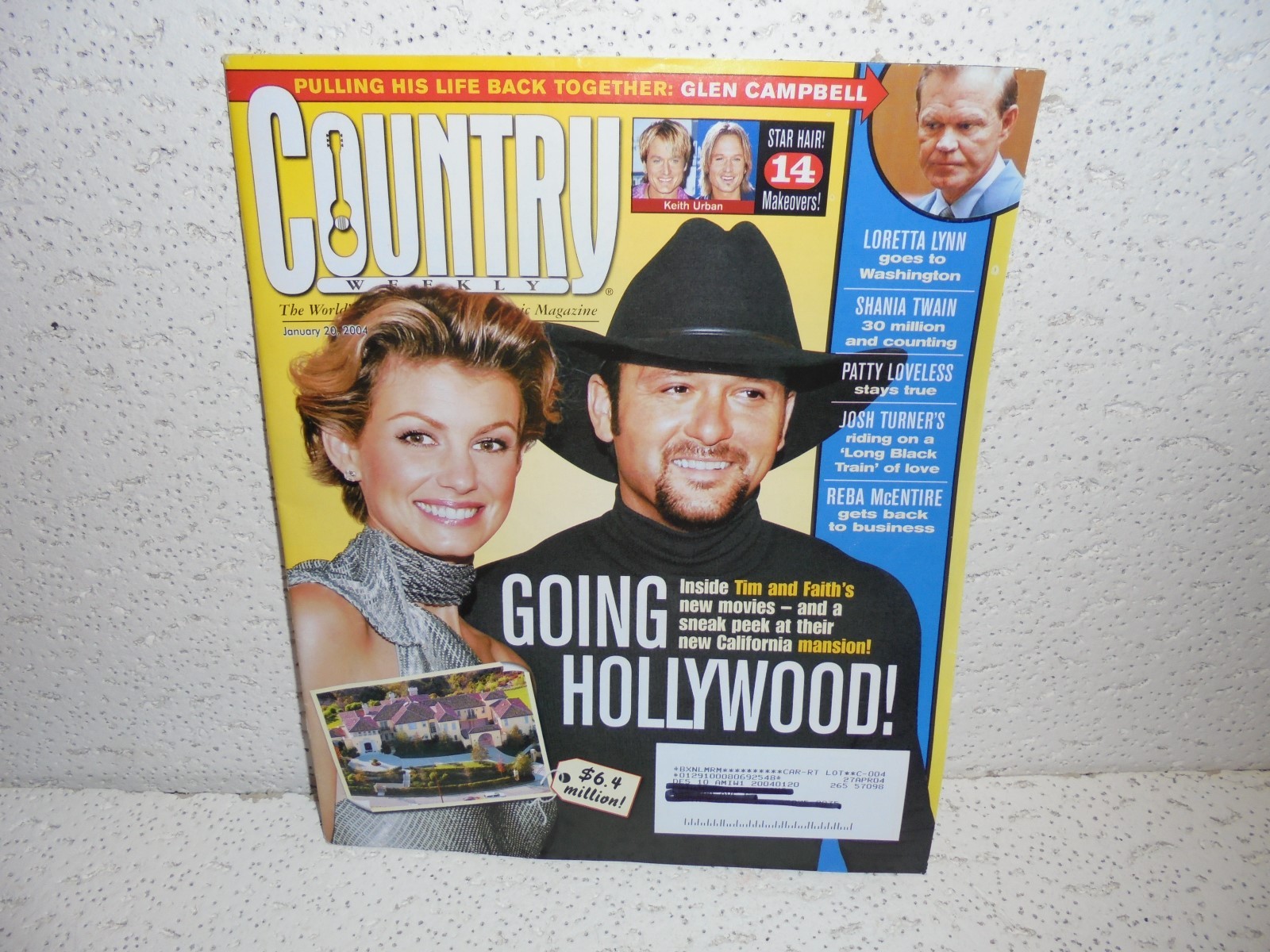 Country Weekly Magazine January 20 2004 Tim McGraw Faith Hill Keith Urban
