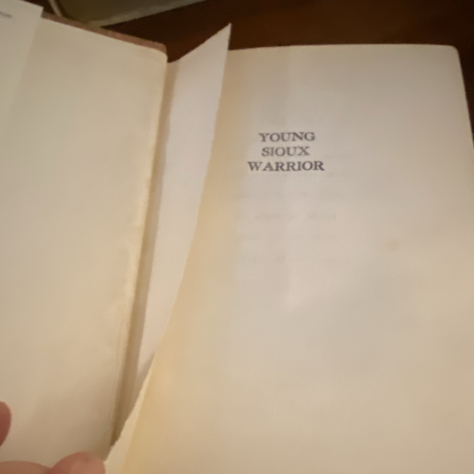 Young Sioux Warrior Young Heroes Library Kroll Geer HC Illus DJ Grosset