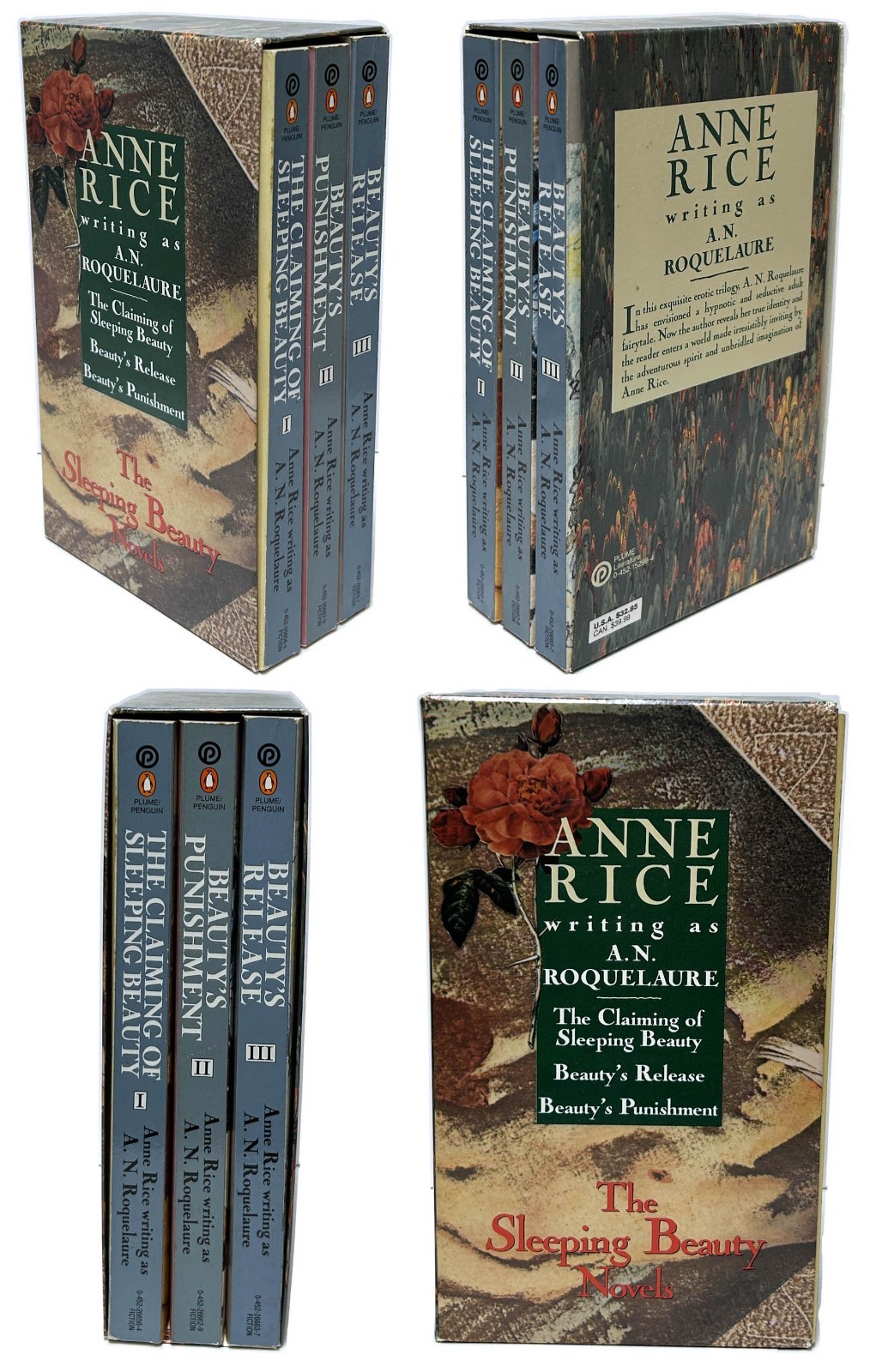 SLEEPING BEAUTY TRILOGY by Anne Rice aka A. N. Roquelaure TPB box set