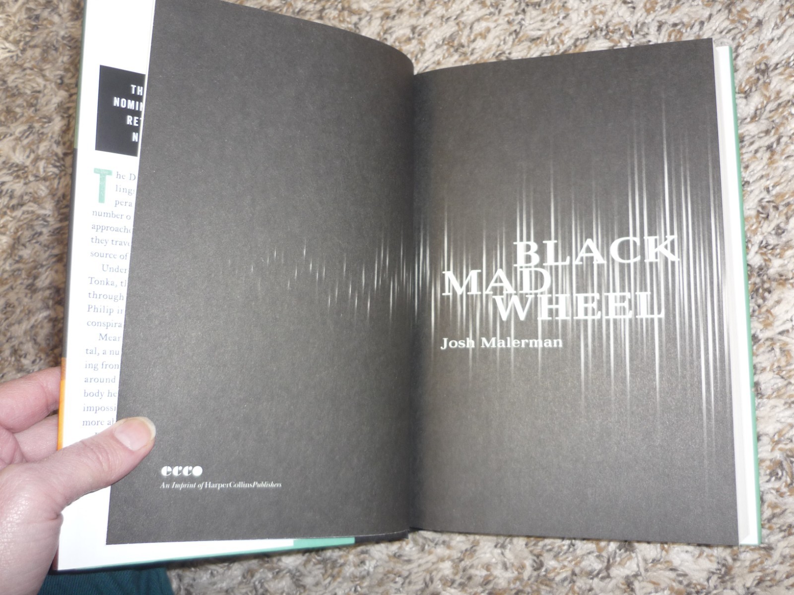 SIGNED Black Mad Wheel by Josh Malerman, 2017 Stated 1st Edition HC/DJ Horror