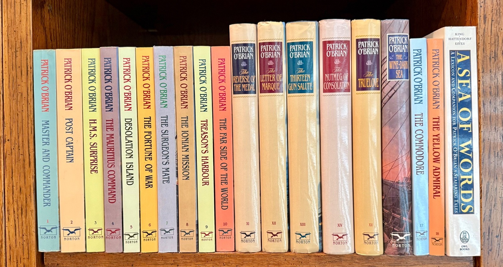 Aubrey Maturin Series 1-18 Set and Lexicon “Sea Of Words” by Patrick O’Brian