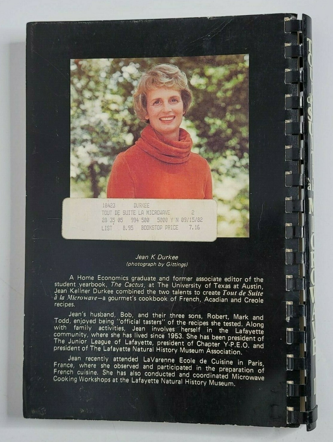 Tout De Suite A La Microwave Cookbook 216 Pages Acadian Creole Recipes 1980
