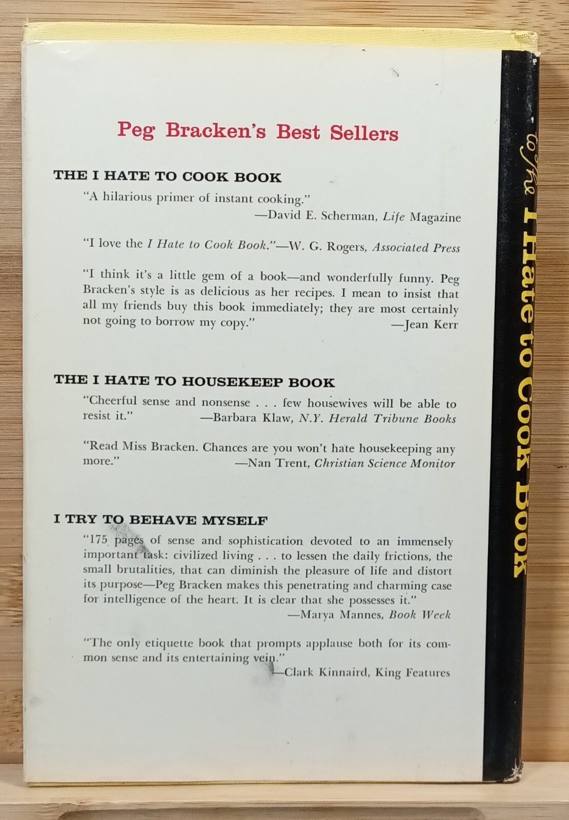 Appendix to the I Hate to Cook Book with over 140 Recipes and 323 Afterthoughts