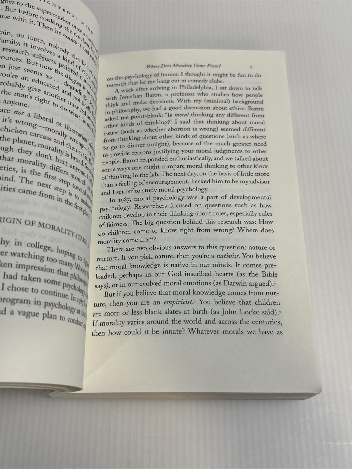 Righteous Mind Why Good People Are Divided by Politics Religion by J. Haidt PB