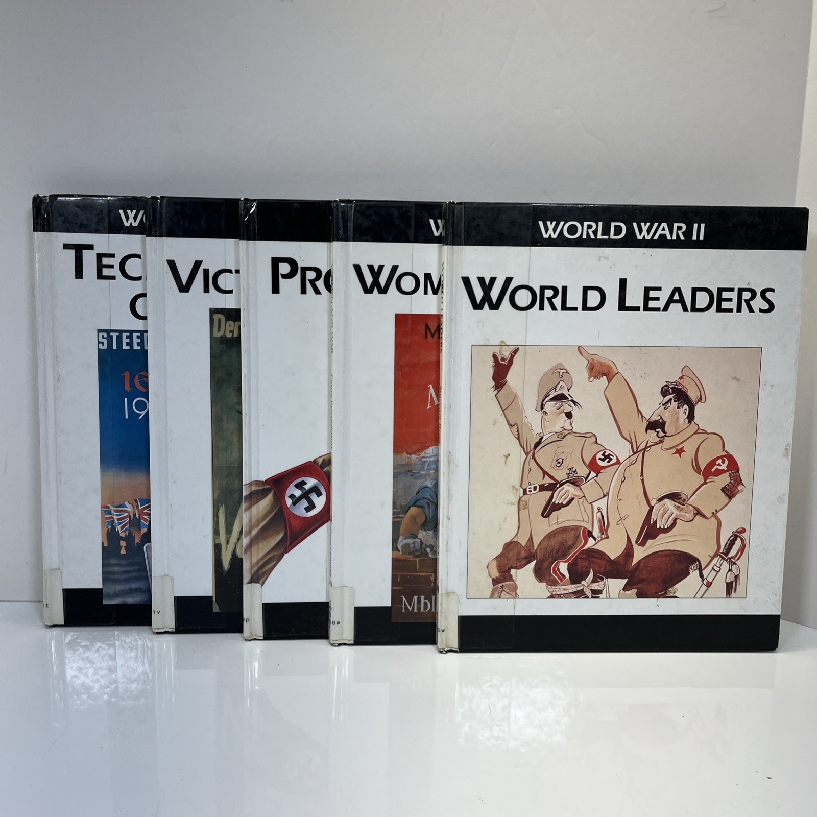 5 Library Edition World War II “Victims of War” ” World Leaders” “Propaganda”