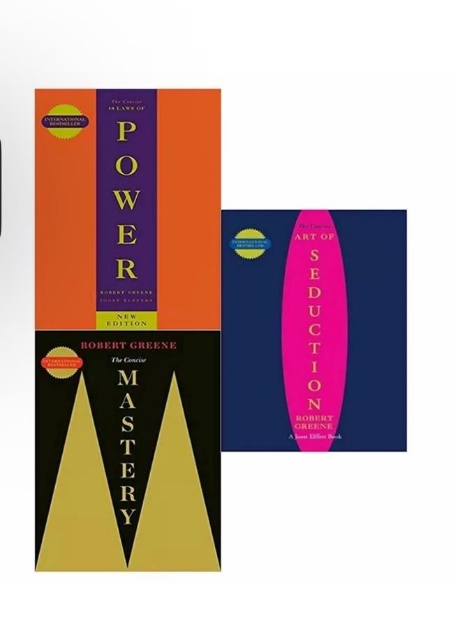 Concise Robert Greene New Edition 3 Book Set Small Size Power Seduction Mastery