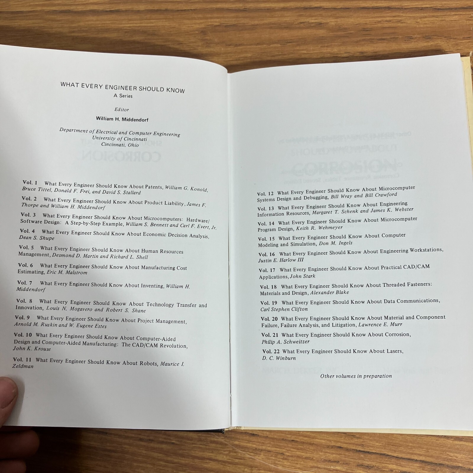 What Every Engineer Should know About: Corrosion by Philip A. Schweitzer 1987