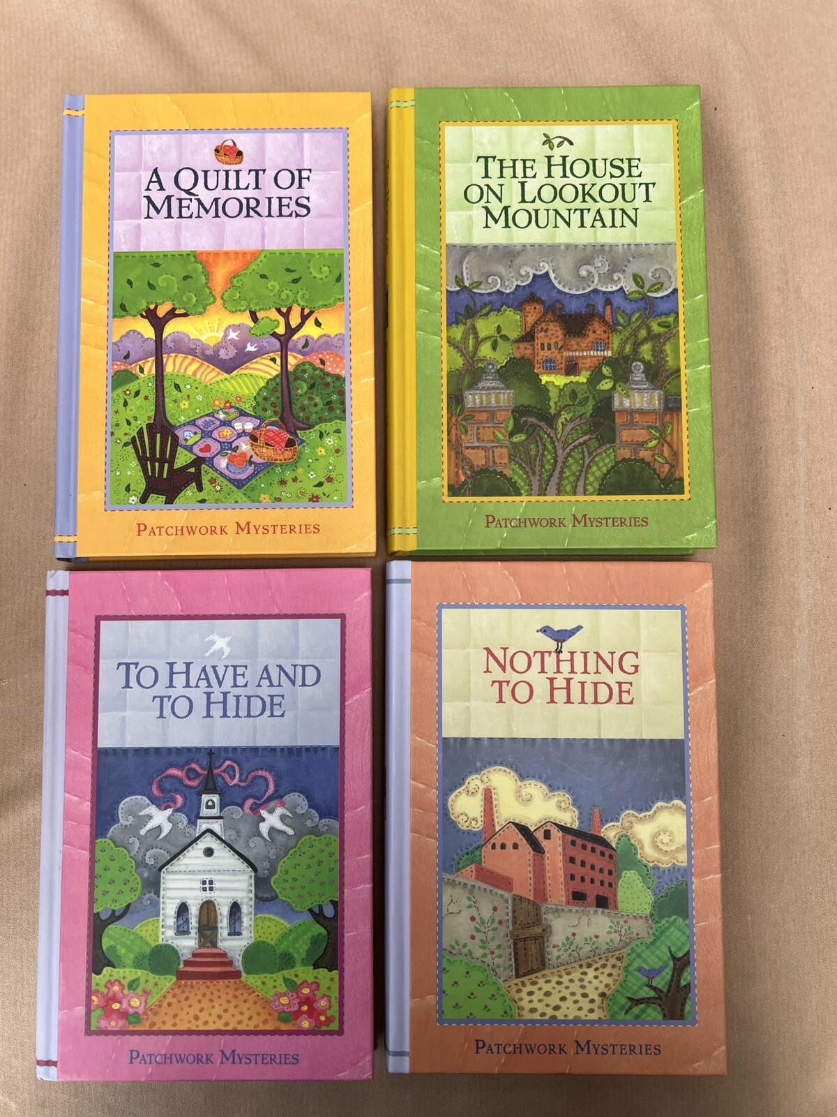 PATCHWORK MYSTERIES Guideposts Lot Of #1-18 Set Fiction HC Books inspiration