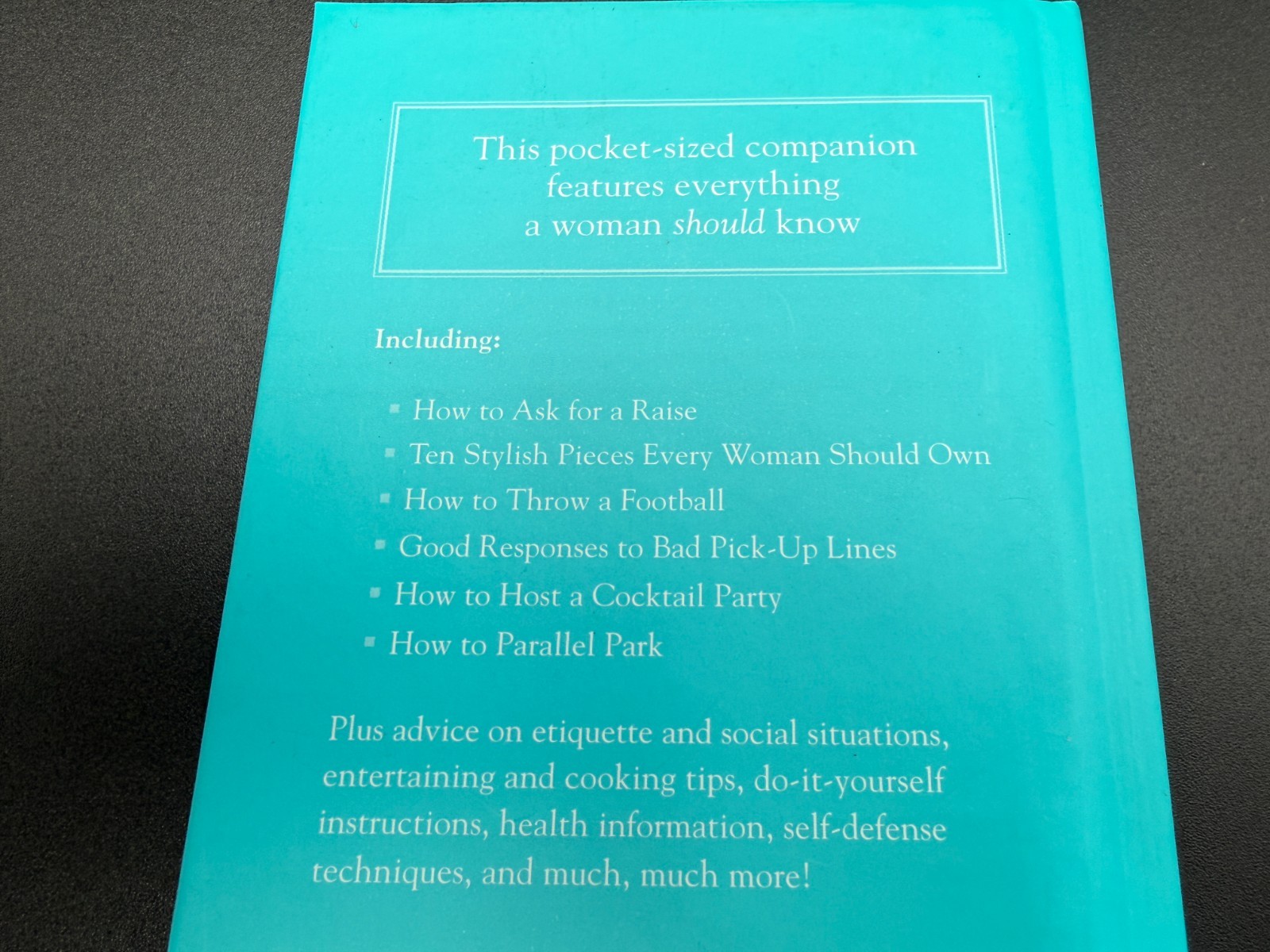 Stuff Every Man & Woman Should Know Cohen Kalb 2009 2010 Gift Set *b6*