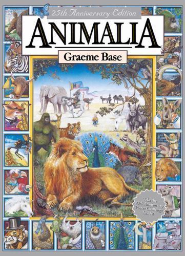 Animalia: The Classic Picture Book – hardcover, 9780810918689, Graeme Base