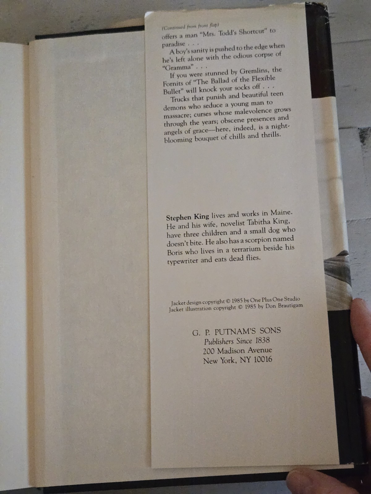 Skeleton Crew by Stephen King 1985 Putnam&Son Hardcover 1st Edition 1st Printing