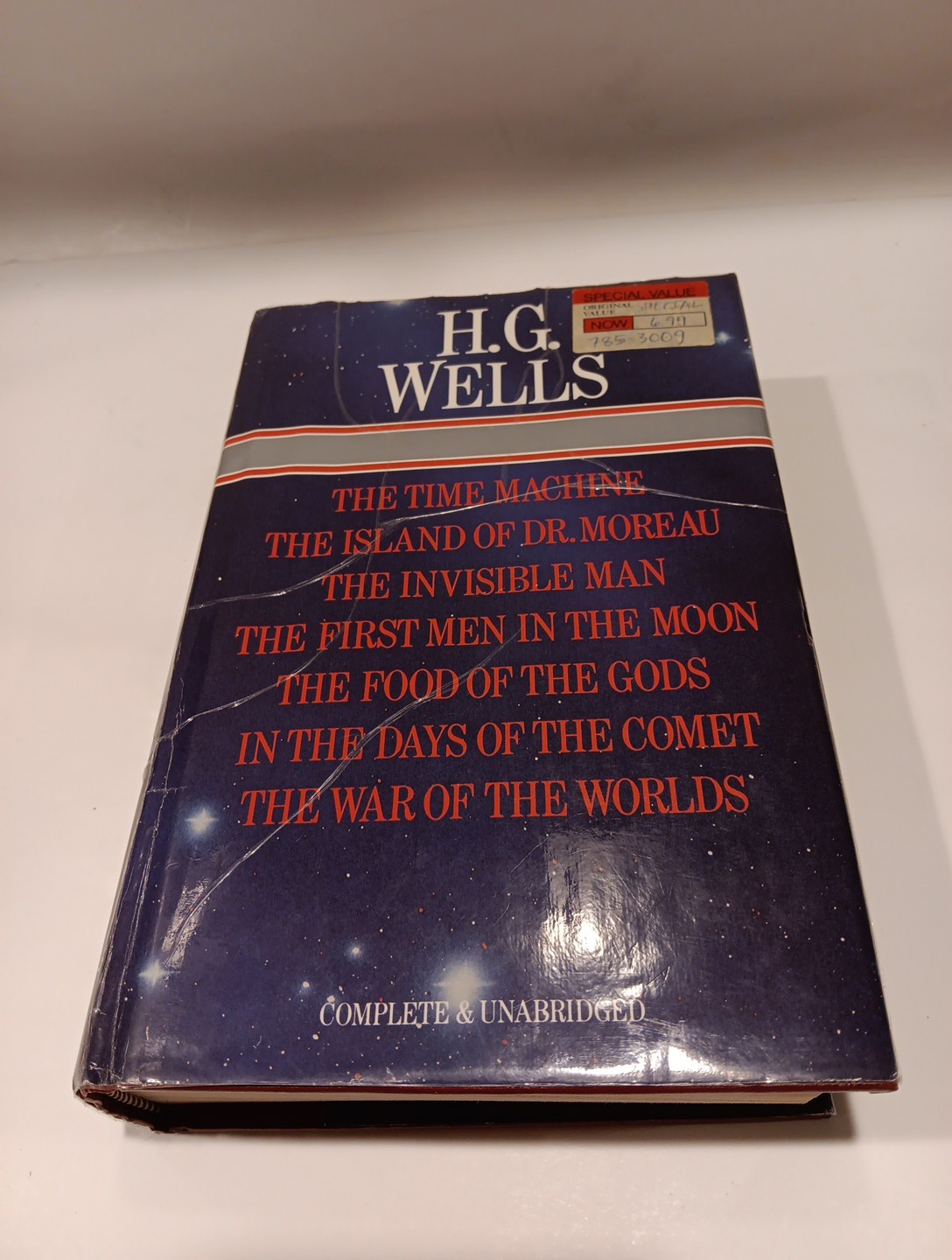 H.G.Wells 7 Novels Complete Unabridged HC DJ 828 Pages Octopus BOOKS 1985