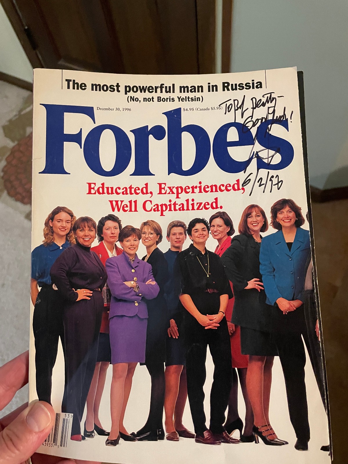 Steve Forbes SIGNED FORBES December 30, 1996