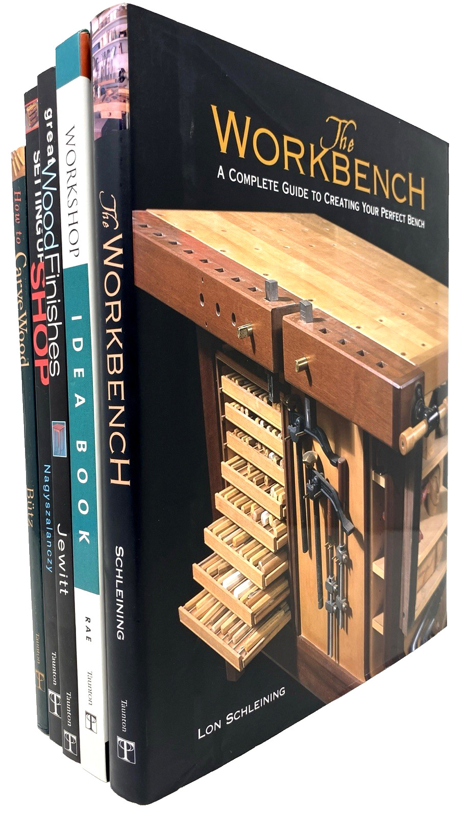 WOODWORKING BOOK LOT Workbench Set Up, Workshop Ideas, Carving – Free Shipping
