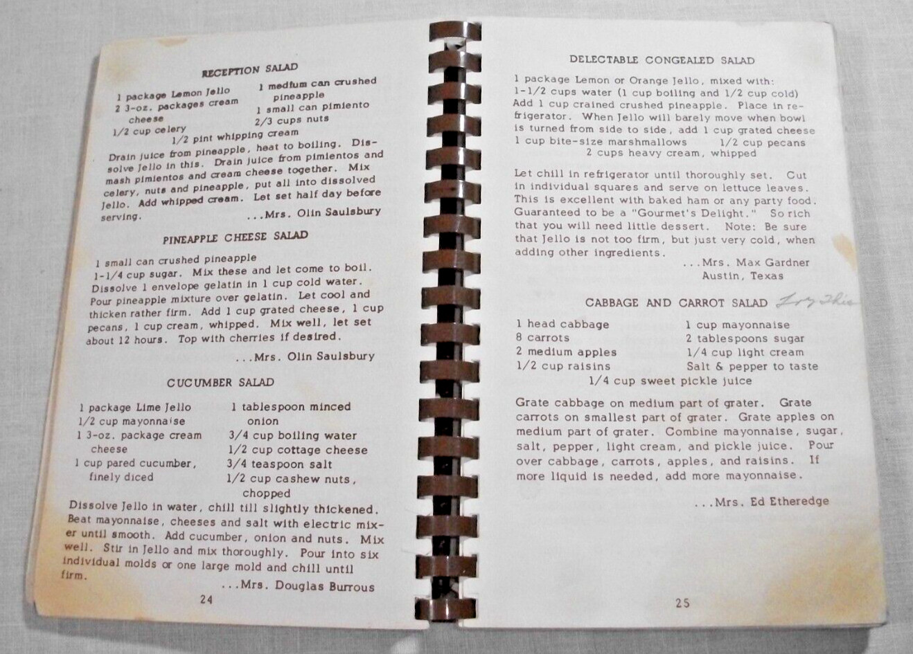 VINTAGE 1962 CONTEMPORARY COOKING COOKBOOK STUDY CLUB ODESSA TEXAS