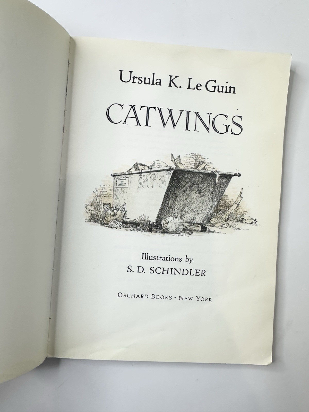 🟢 Ursula K Le Guin Catwings 1999 PB Orchard Books S D Schindler Ex Library