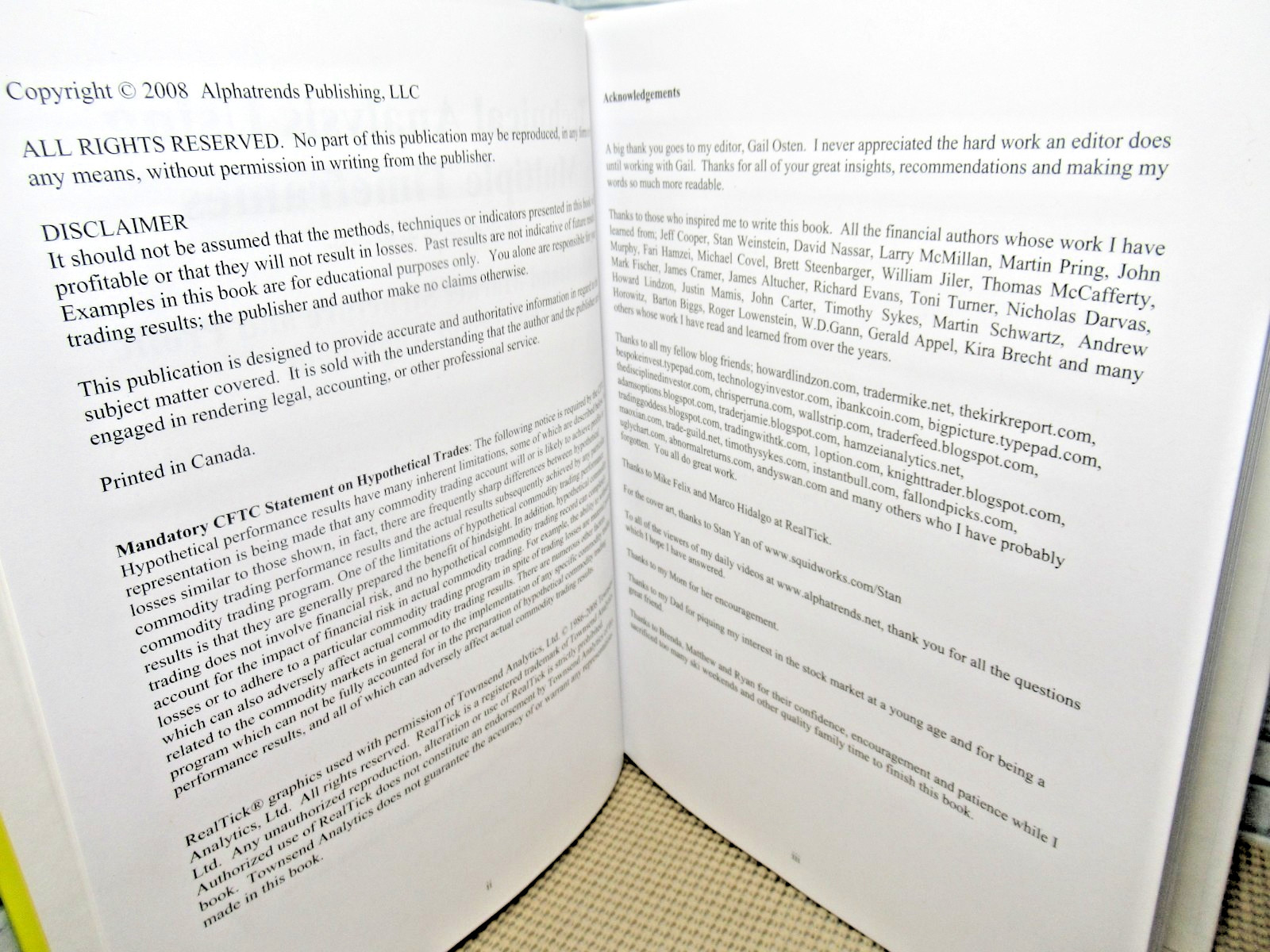 Technical Analysis Using Multiple Timeframes / Hardcover /2008/ by Brian Shannon