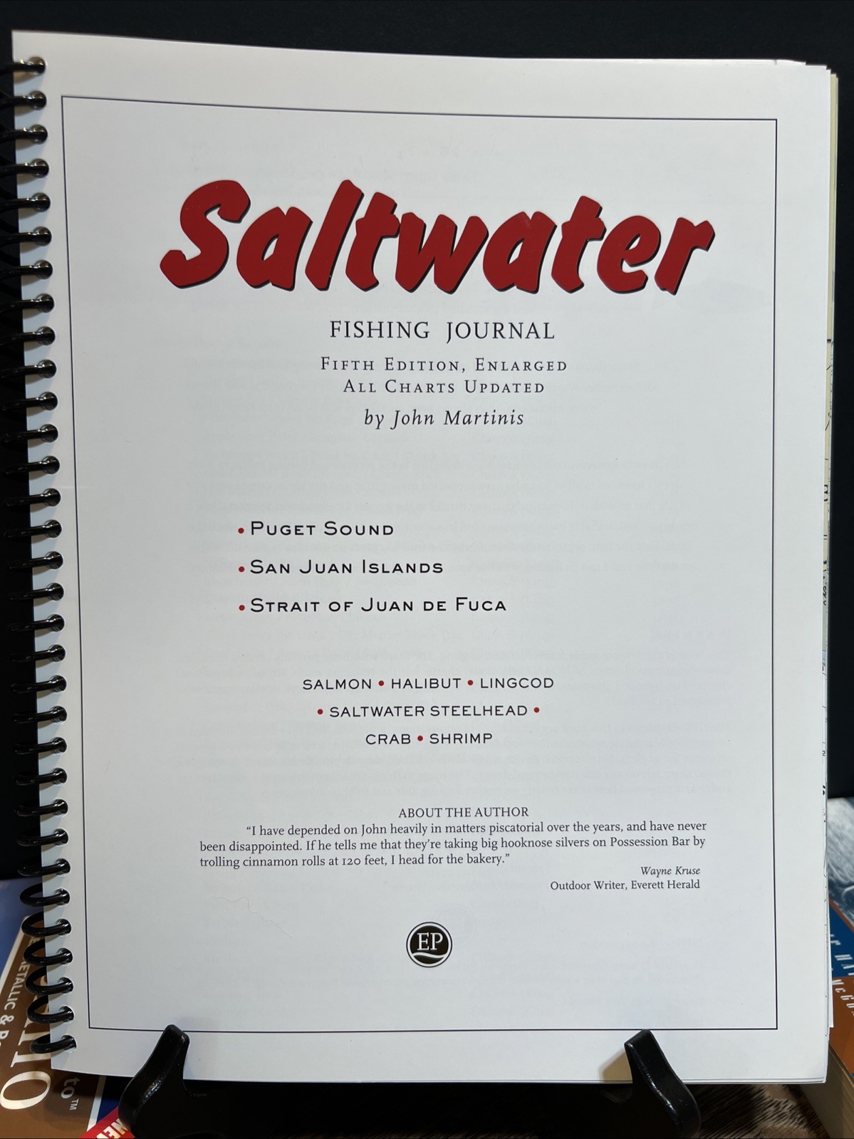 Saltwater Fishing Journal- 5th Ed. – John Martinis. Puget sound, San Juan’s Etc
