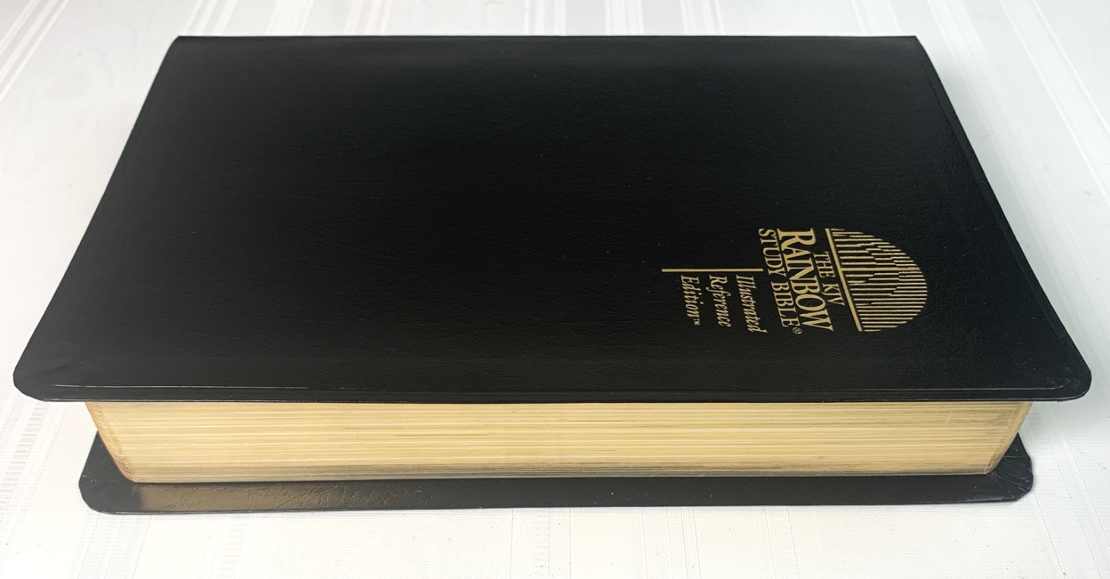 KJV Rainbow Study Bible Black Imitation Leather Illustrated Referrence Edition