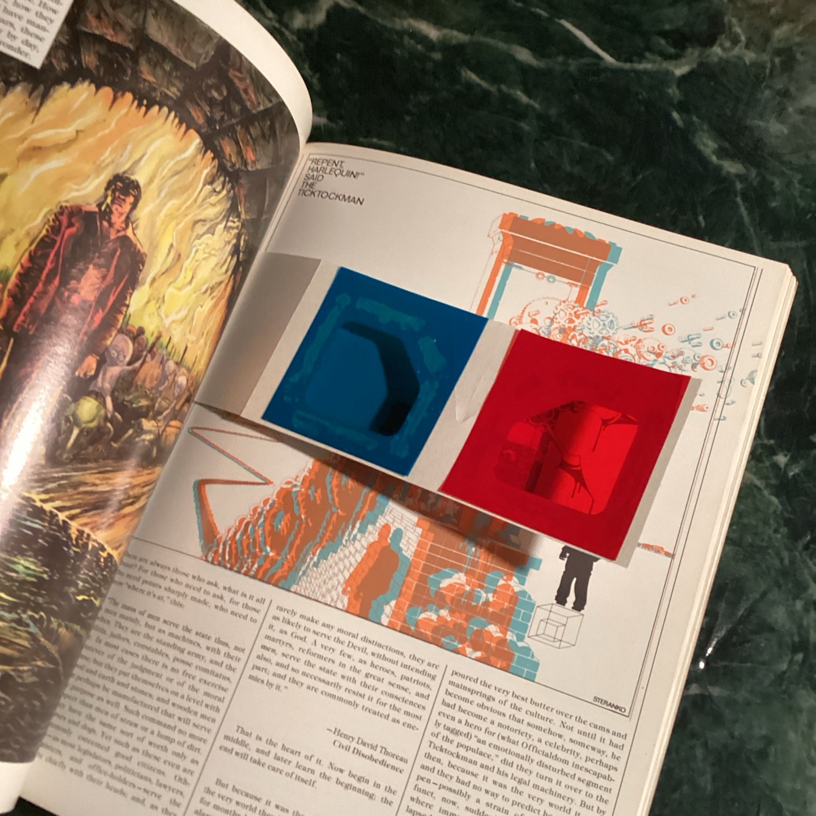 The Illustrated Harlan Ellison (Baronet Publishing 1978) 3D Glassss