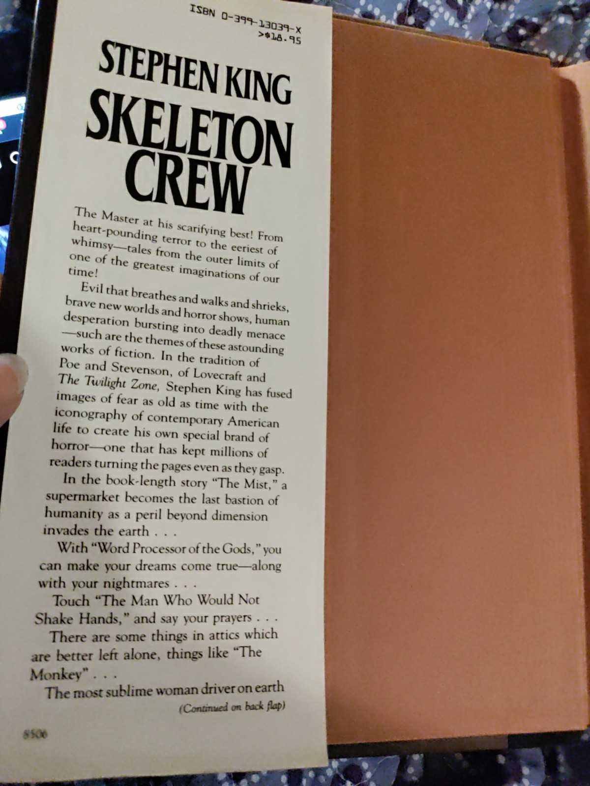 🔥SKELETON CREW by STEPHEN KING 1985 HC LIMITED 1st Edition HC DJ READ