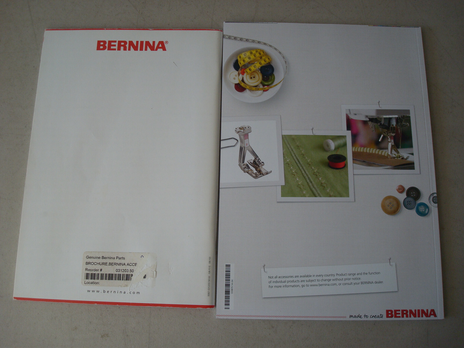 BERNINA SEWING EMBROIDERY SERGING ACCESSORIES BOOK & SOLUTIONS FOR YOUR IDEAS !!