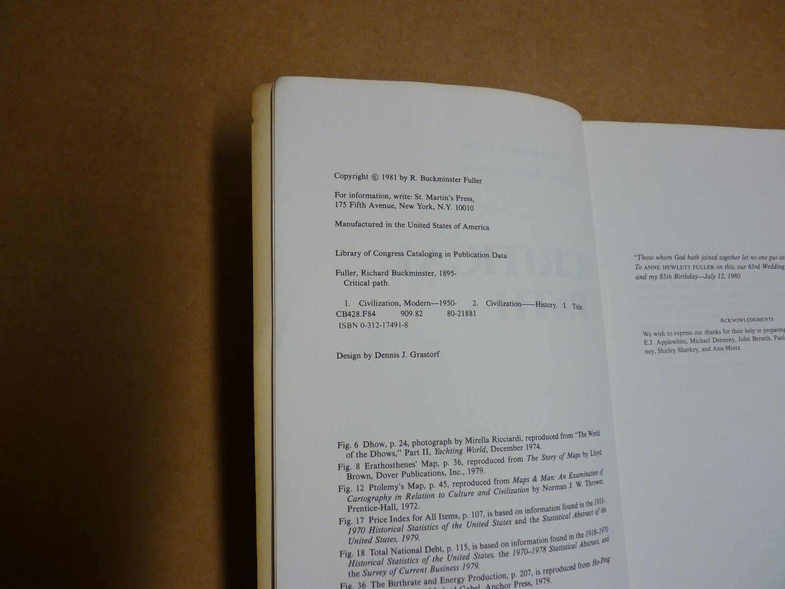 Critical Path – Paperback, SIGNED by Fuller R. Buckminster 1st Edition