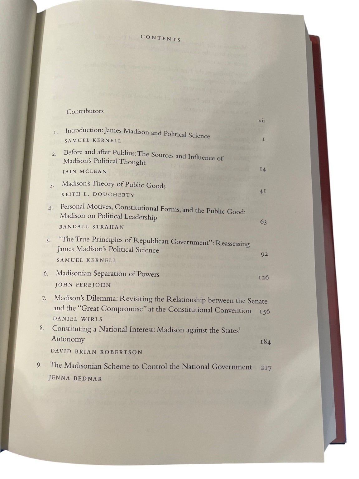 James Madison Theory & Practice Republican Gov Kernell 2003 Stanford Political