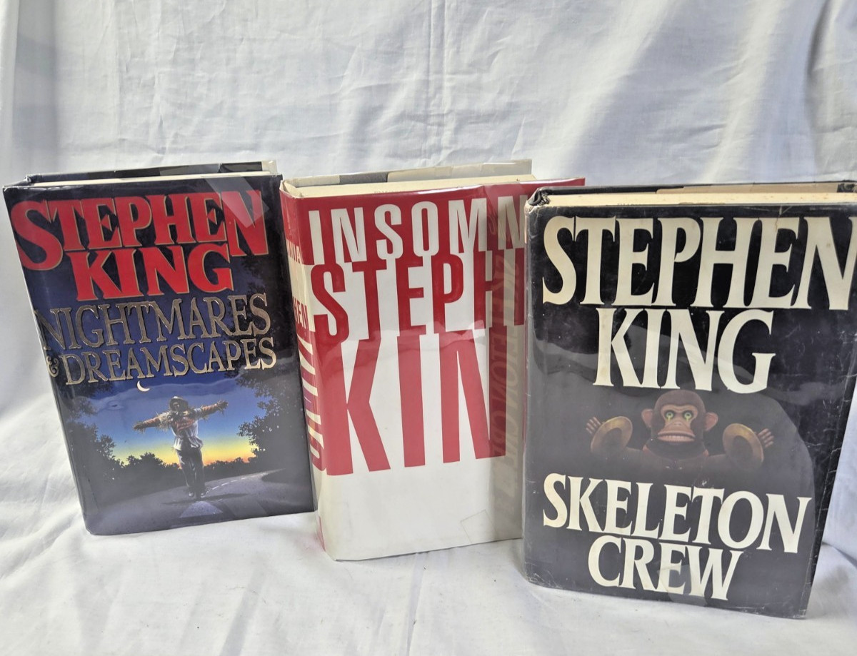 Lot of 3 Stephen King Hardbacks Skeleton Crew, Insomnia, Nightmares & Dreamscape