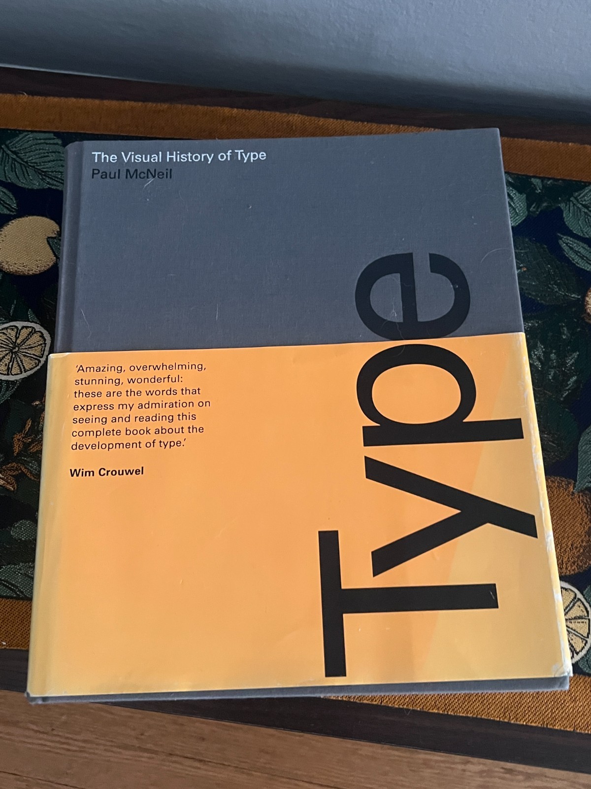 The Visual History of Type Paul McNeil Hardcover Dust Jacket Graphic Design Book