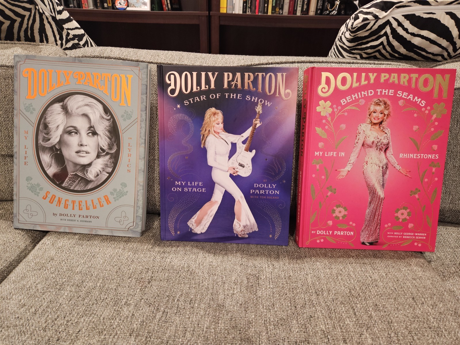 Dolly Parton – 3 NEW Books – Song teller – Behind Seams – Star Of Show