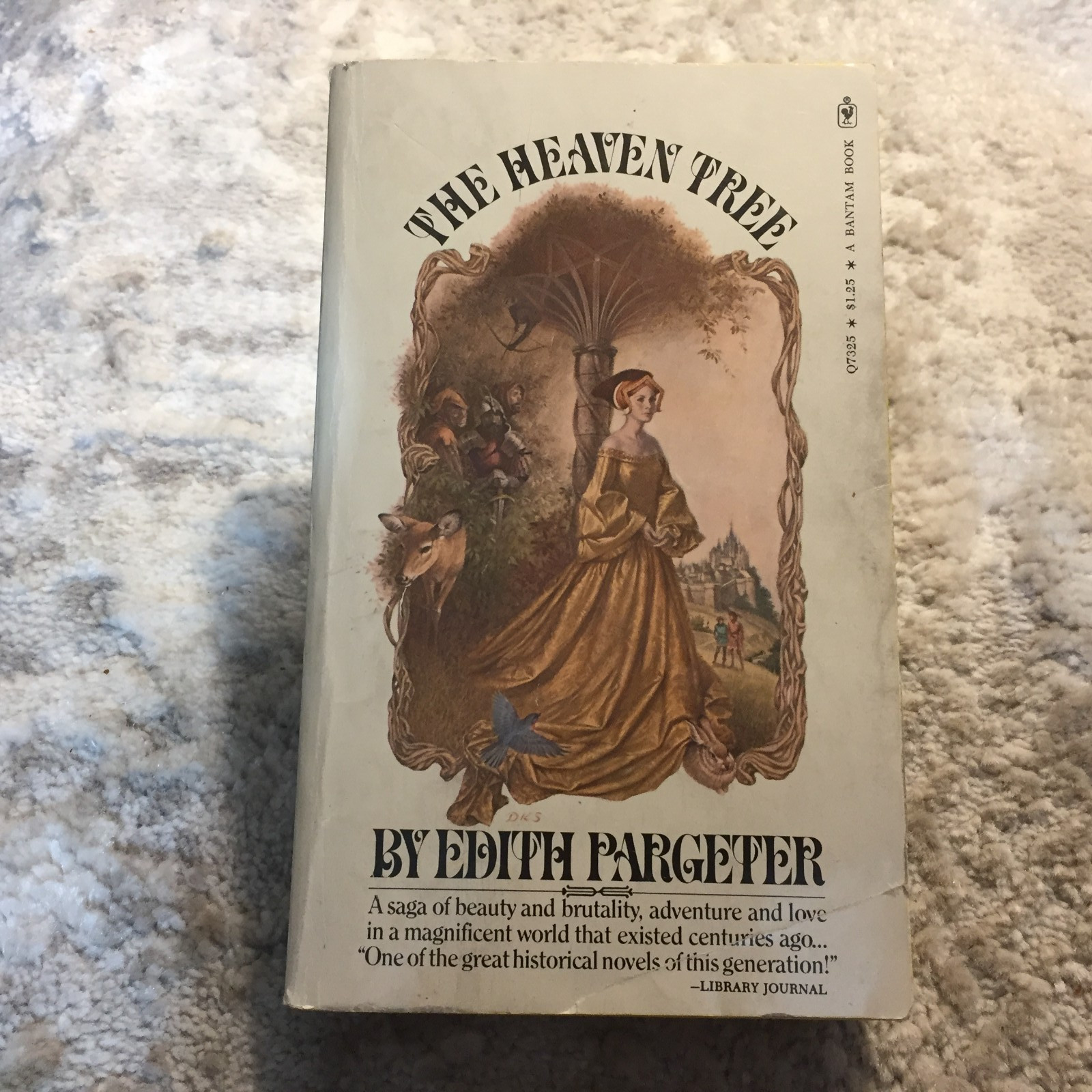 The Heaven Tree Edith Pargeter 1973 Bantam Artisan Building Medieval Saga Book