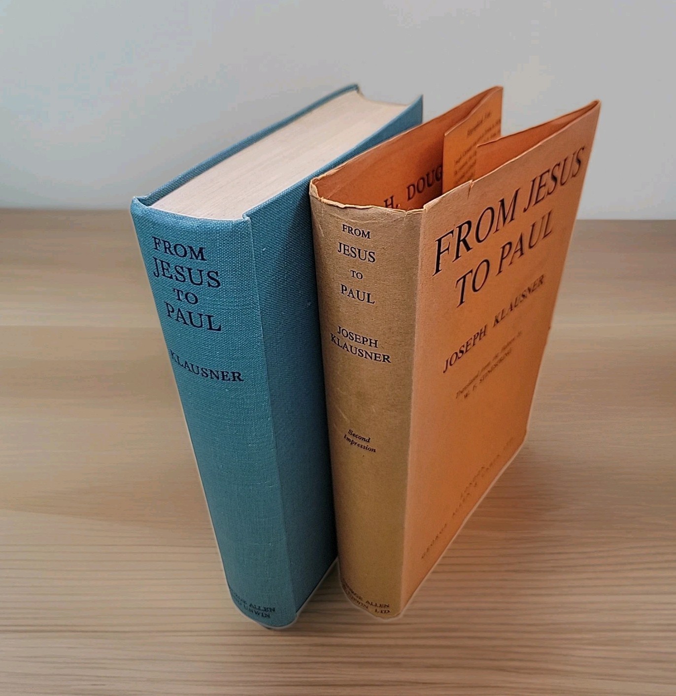 Jesus To Paul Rare 1946 Joseph Klausner Hebrew Jewish-Christian Cooperative