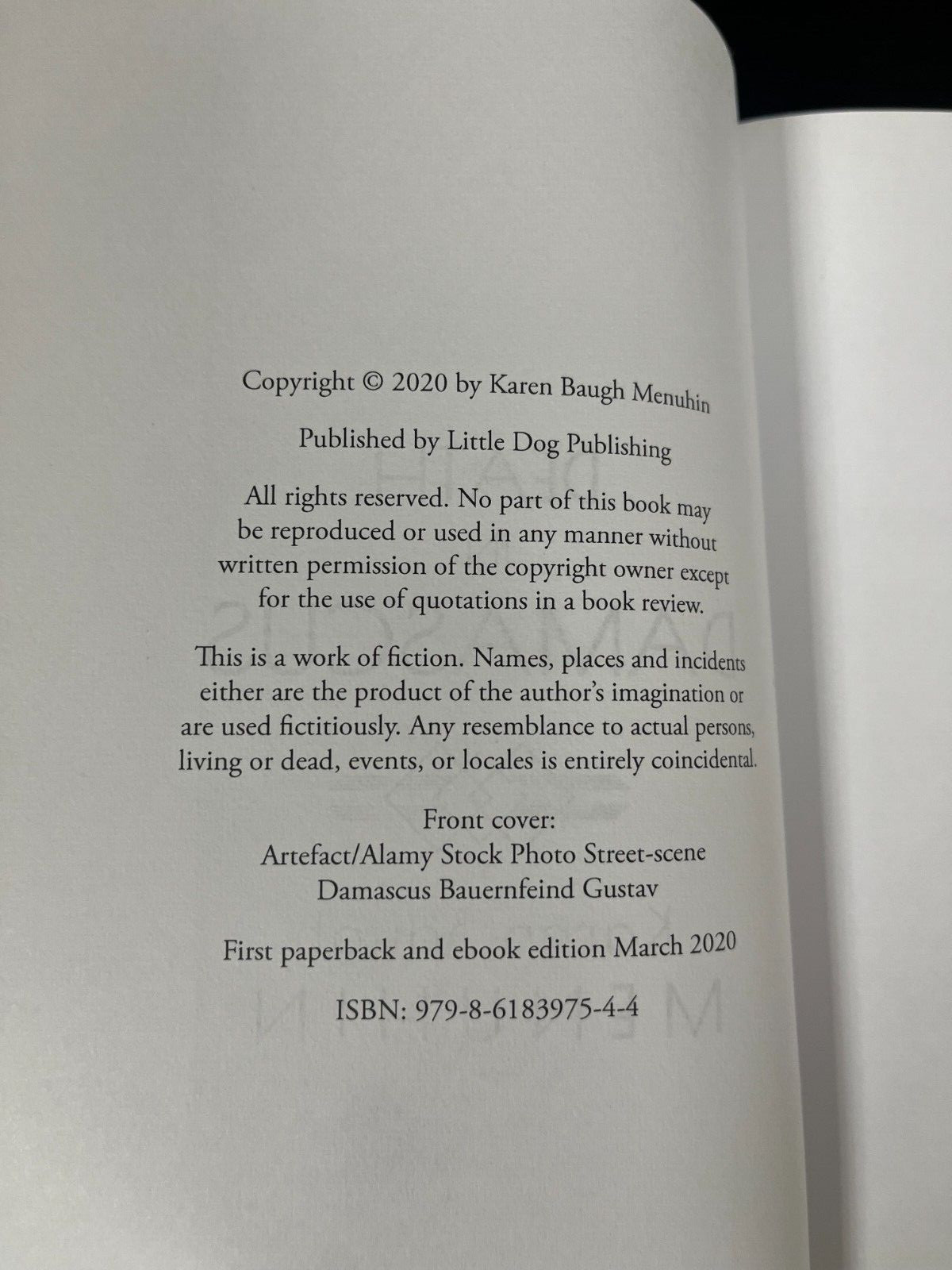 Death In Damascus 2020 Paperback Karen Baugh Menuhin