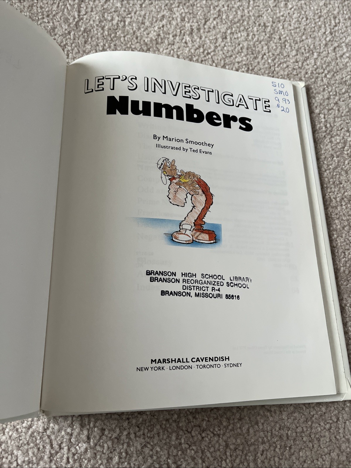 Let’s Investigate Numbers Library Binding Marion Smoothey