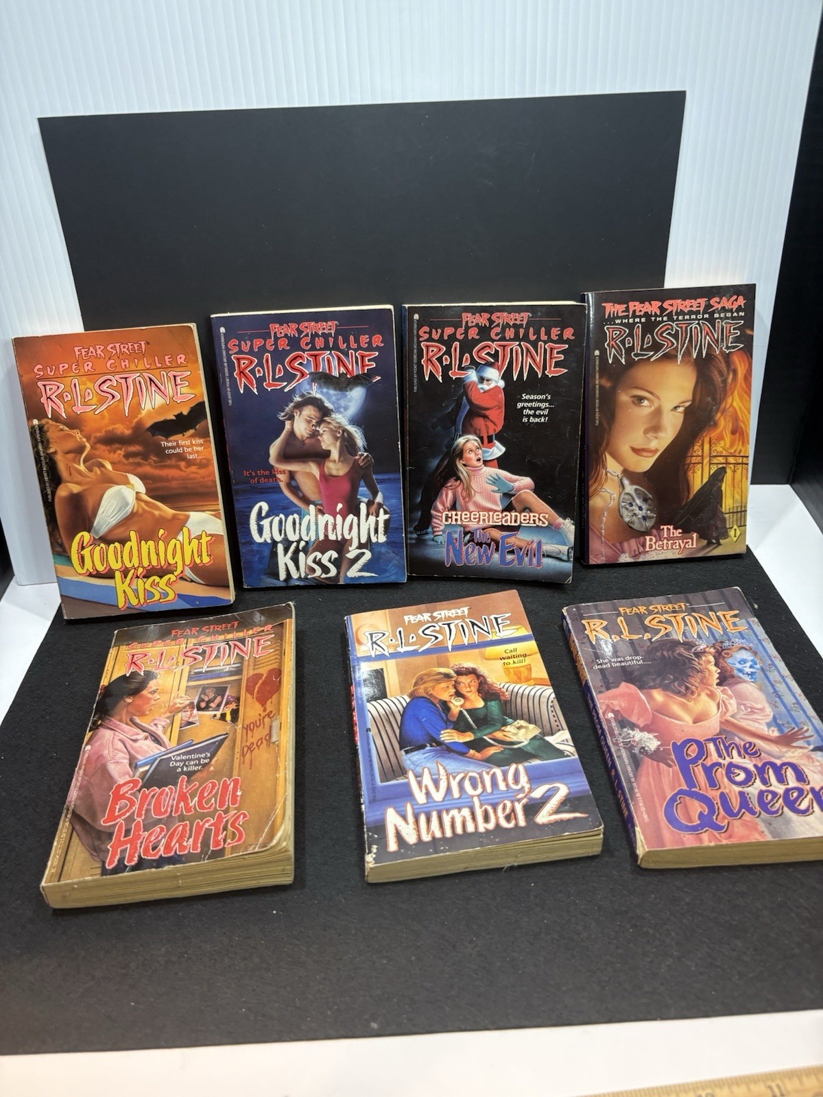 R. L. Stine Fear Street 7 Paperback Lot (Prom Queen, The Betrayal, The New Evil