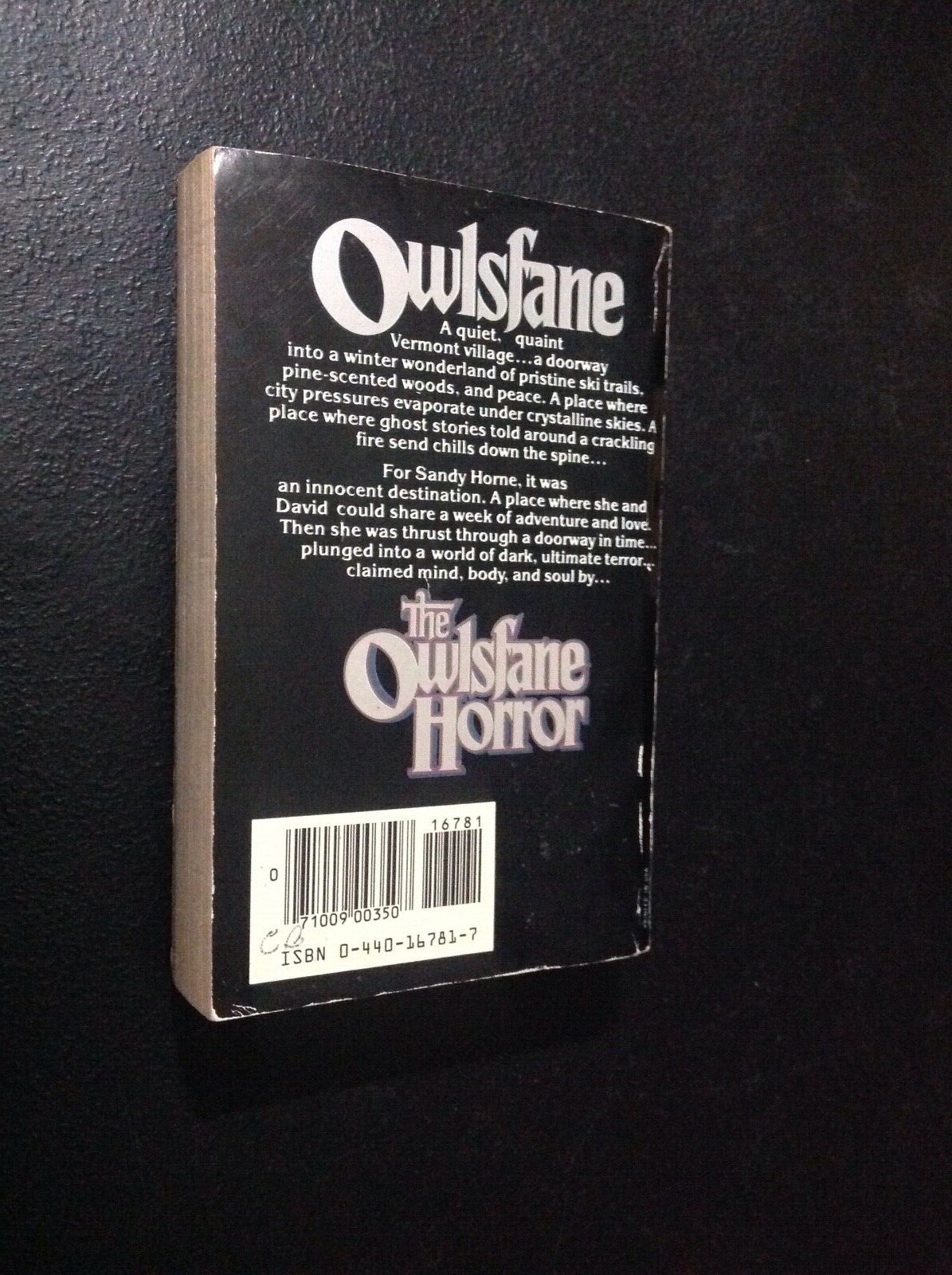 The Owlsfane Horror by Duffy Stein 1981 1st Pr. Paperback (Dell)