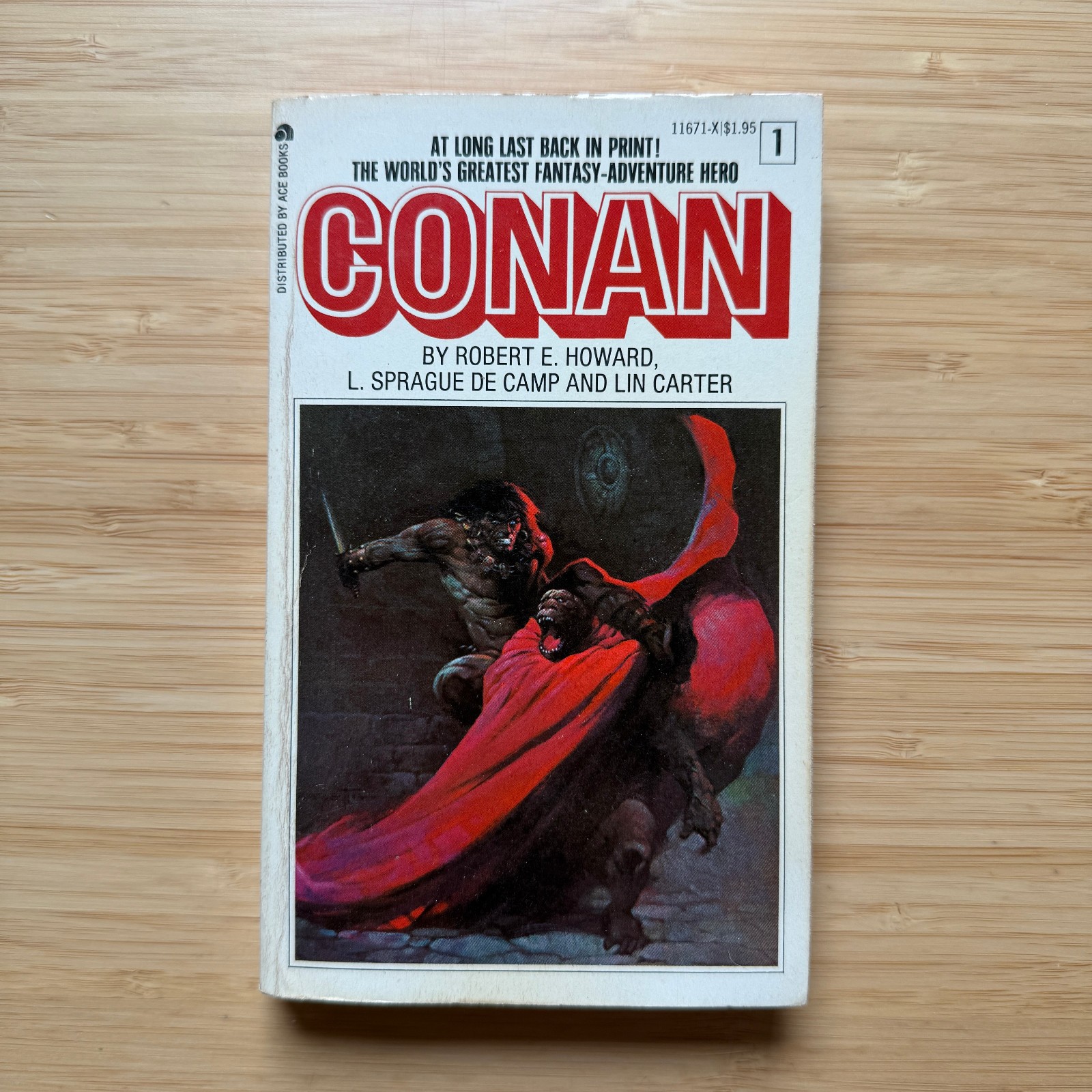 CONAN #1 Robert E. Howard 1967 Ace PB Vintage Fantasy VG