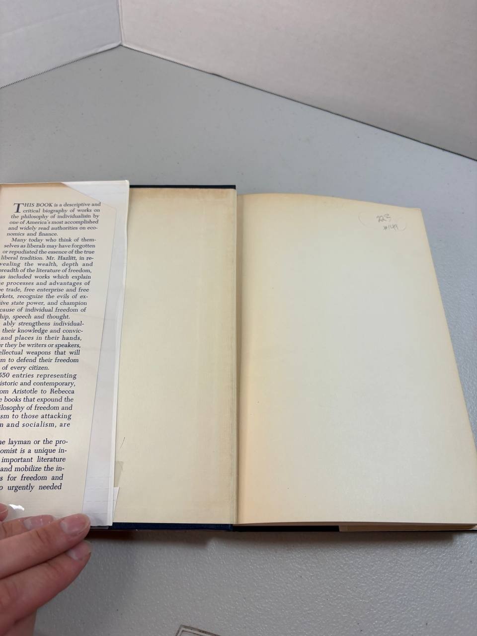 The Free Man s Library Henry Hazlitt 1956 HC DJ First Edition Economics Liberty