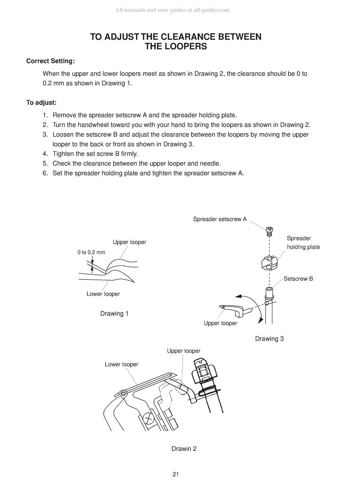 JANOME Mylock 744 Servicing Manual – STEEL WIRE BOUND – PROTECTIVE COVERS