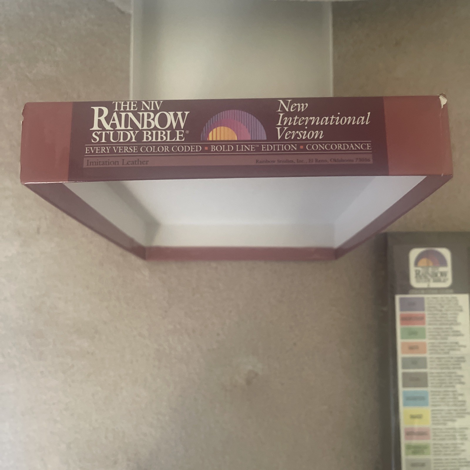 Rainbow Study Bible New International Version NIV Imitation Leather Bold Ln NEW