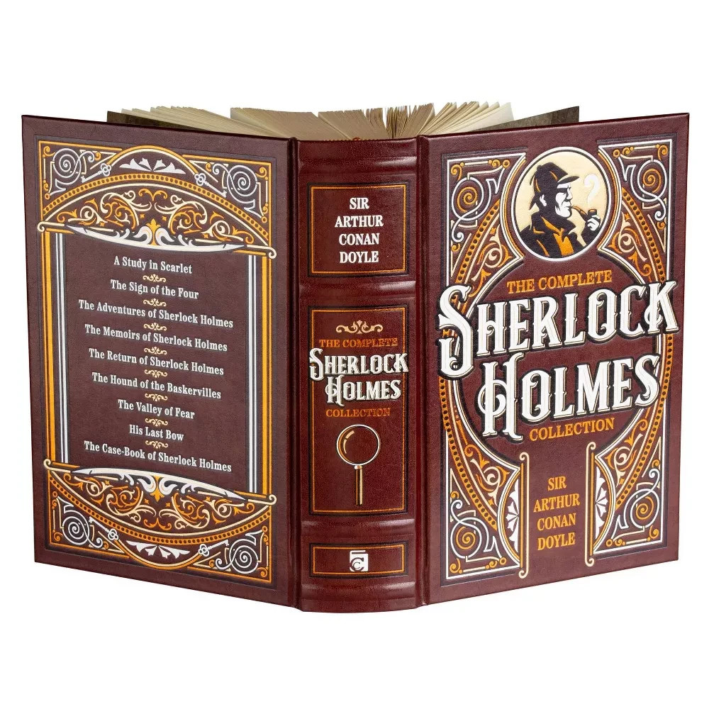 Sherlock Holmes Collection by Conan Doyle Leather Bound Hardcover Gilded Special
