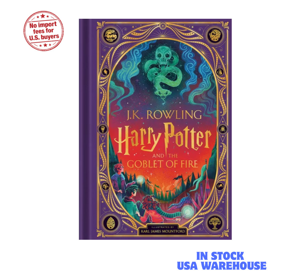 Harry Potter Book 4 Goblet of Fire Illustrated Hardcover J.K. Rowling