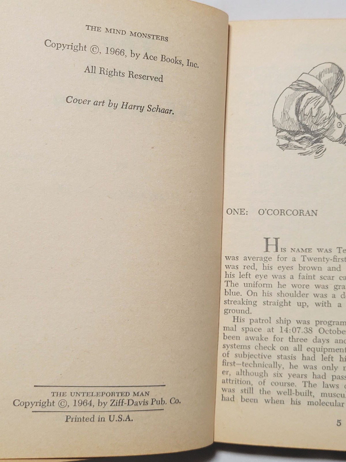 PHILIP K. DICK / HOWARD L. CORY 1ST ED-The Unteleported Man / The Mind Monsters