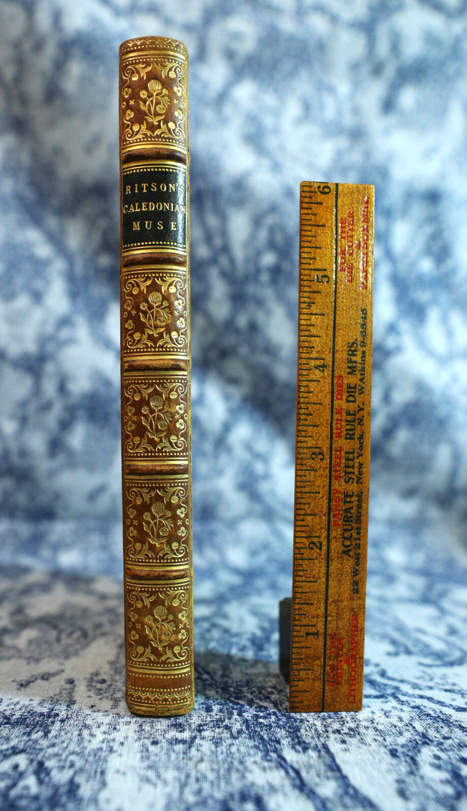 [Sh12] Fine Binding signed Hayday 1821, Caledonian Muse Scottish Poetry J Ritson