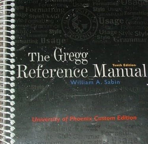 The Gregg Reference Manual Spiral William A., Gregg Sabin